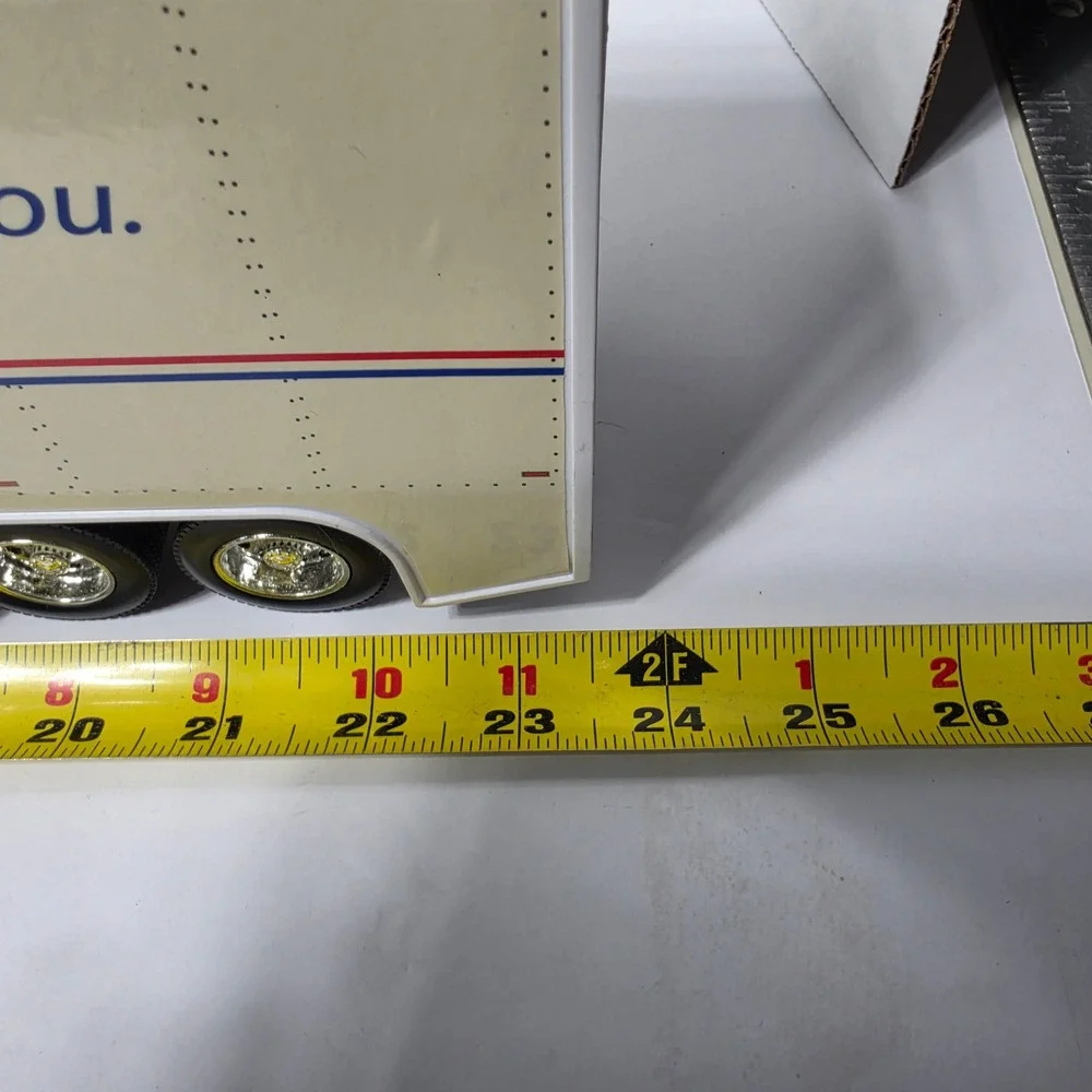 USPS Peterbilt Semi Truck and Trailer Toy White We Deliver For You Mail Truck*